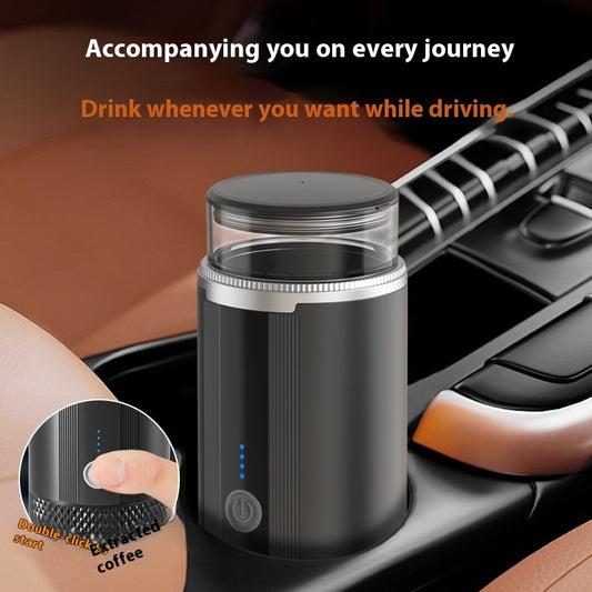 Portable Capsule Coffee Machine (Rechargeable Travel Espresso Maker)