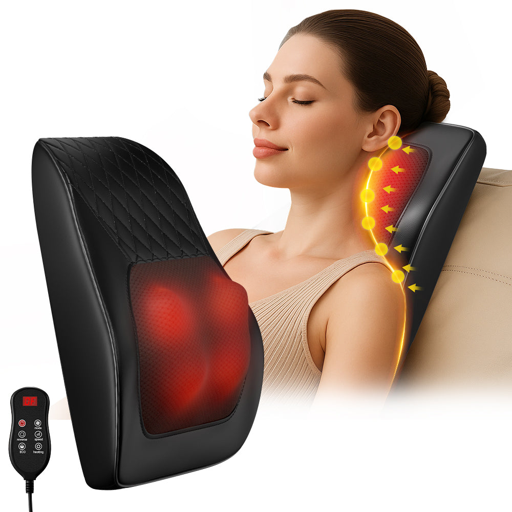 Shiatsu 3D Massage Pillow – Electric Neck, Back & Shoulder Massager with Heat