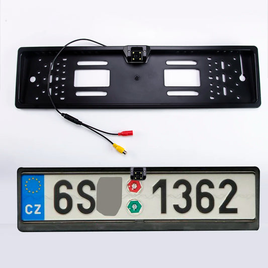 Hippcron Car Plate Camera Rear View Wireless EU European License Frame Waterproof Night Vision Reverse Backup 8 LED Camera