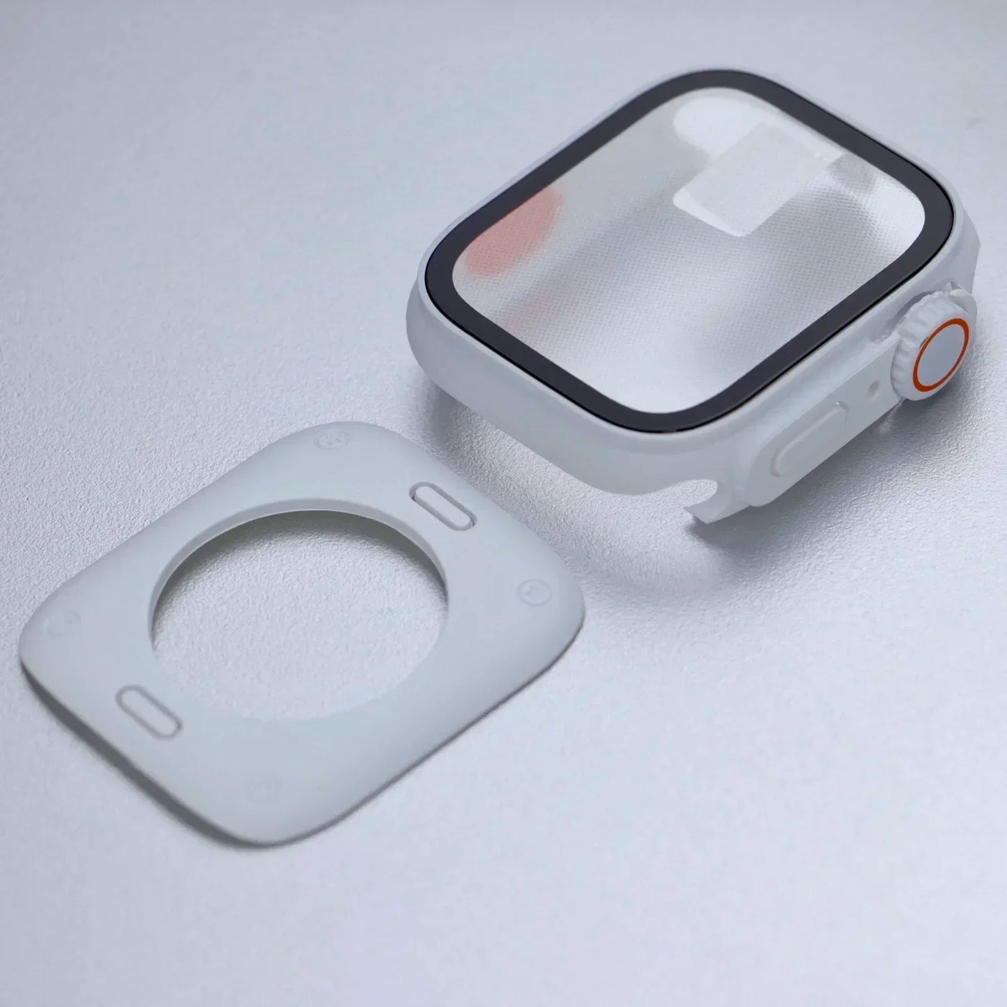 Change To Ultra Case for Apple Watch 46mm 45 44 40 41 42mm Hard PC Front Rear Bumper iwatch 10 987 SE 654 Screen Protector Cover