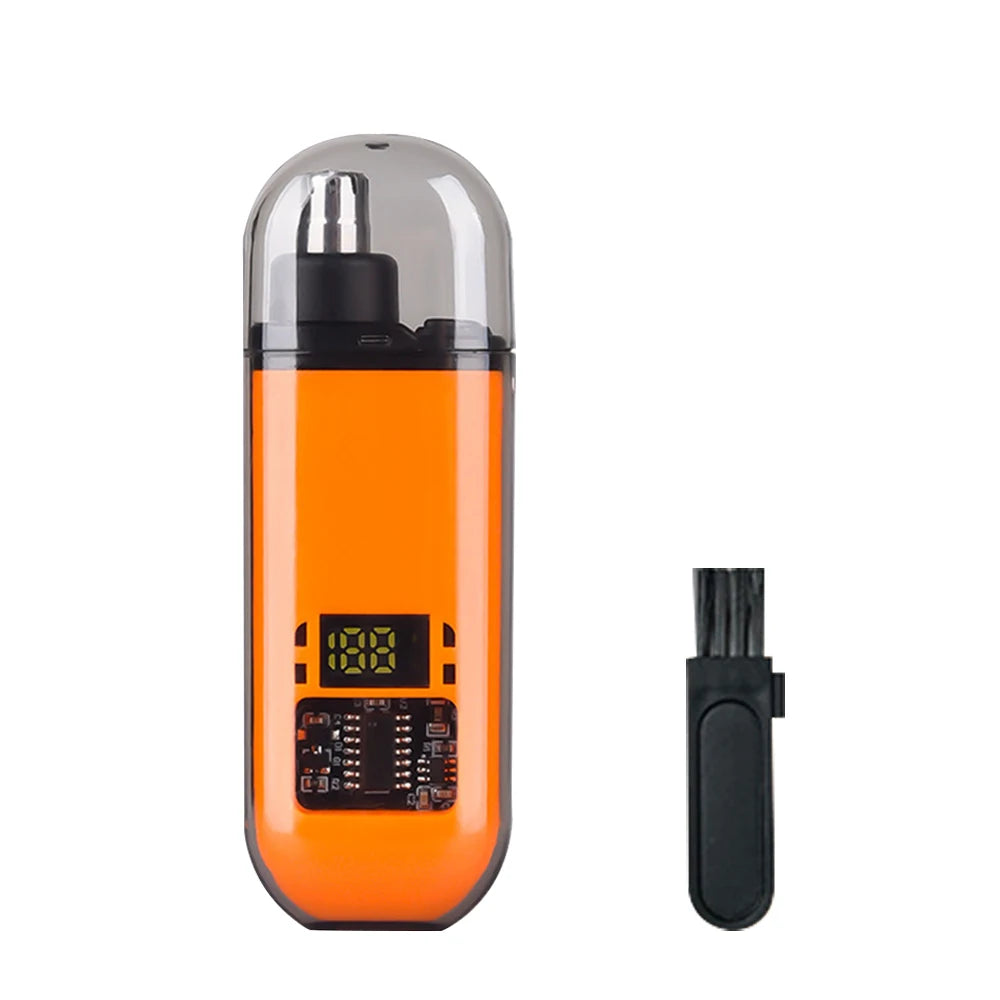 USB Rechargeable Nose & Ear Hair Trimmer – Mini Electric Grooming Shaver for Men