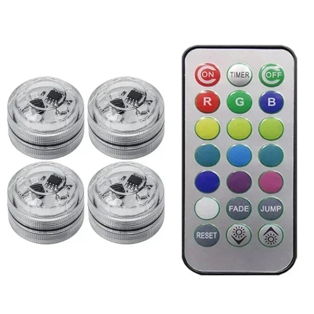 Wireless LED Car Interior Light – Adhesive Ambient Roof Lamp with Remote Control