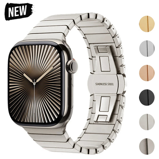 Stainless Steel Metal Band for Apple Watch – Luxury Business Strap for Ultra & Series 10/11