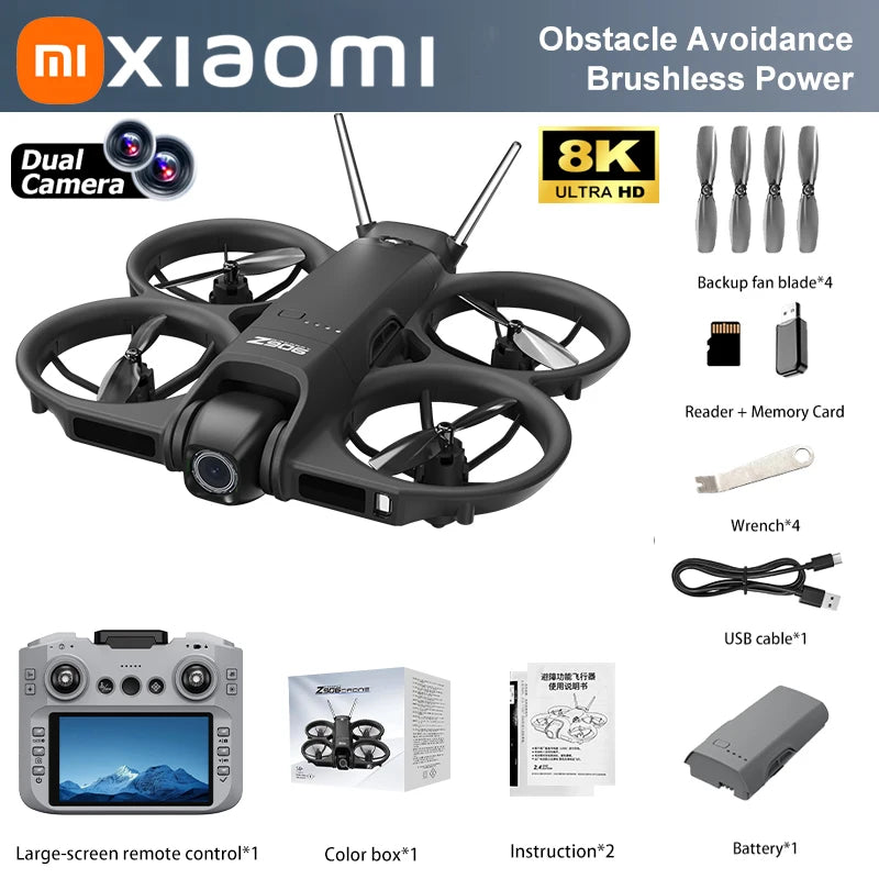 Xiaomi Z906 8K GPS Drone β Obstacle Avoidance & HD Camera
