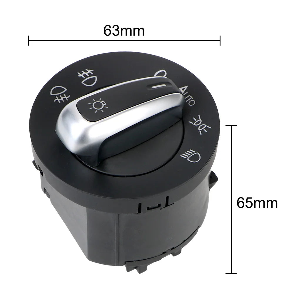 Headlight Switch Control Knob for VW Golf MK5/MK6, Jetta, Passat, CC, Touran & Tiguan