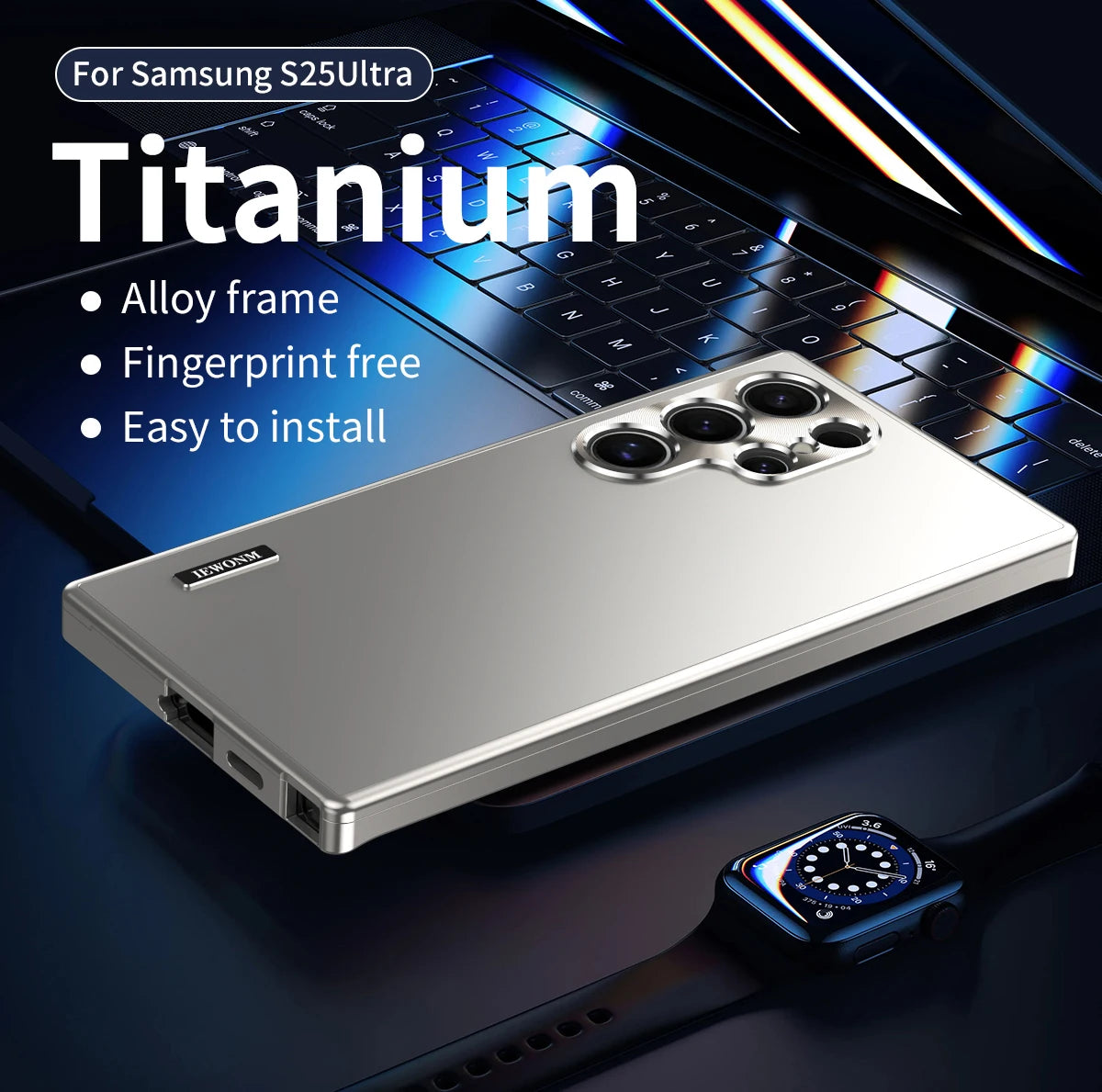 Magnetic Aluminum Metal Case – Drop Proof Cover for Samsung Galaxy S25/S24/S23/S22/S21 Ultra