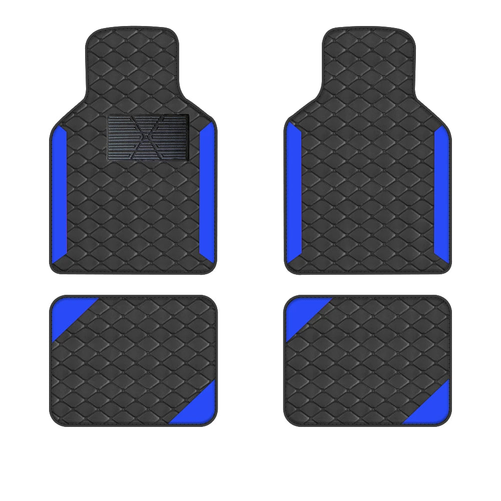 4pcs Luxury Car Floor Mats (Non-Slip & Durable)