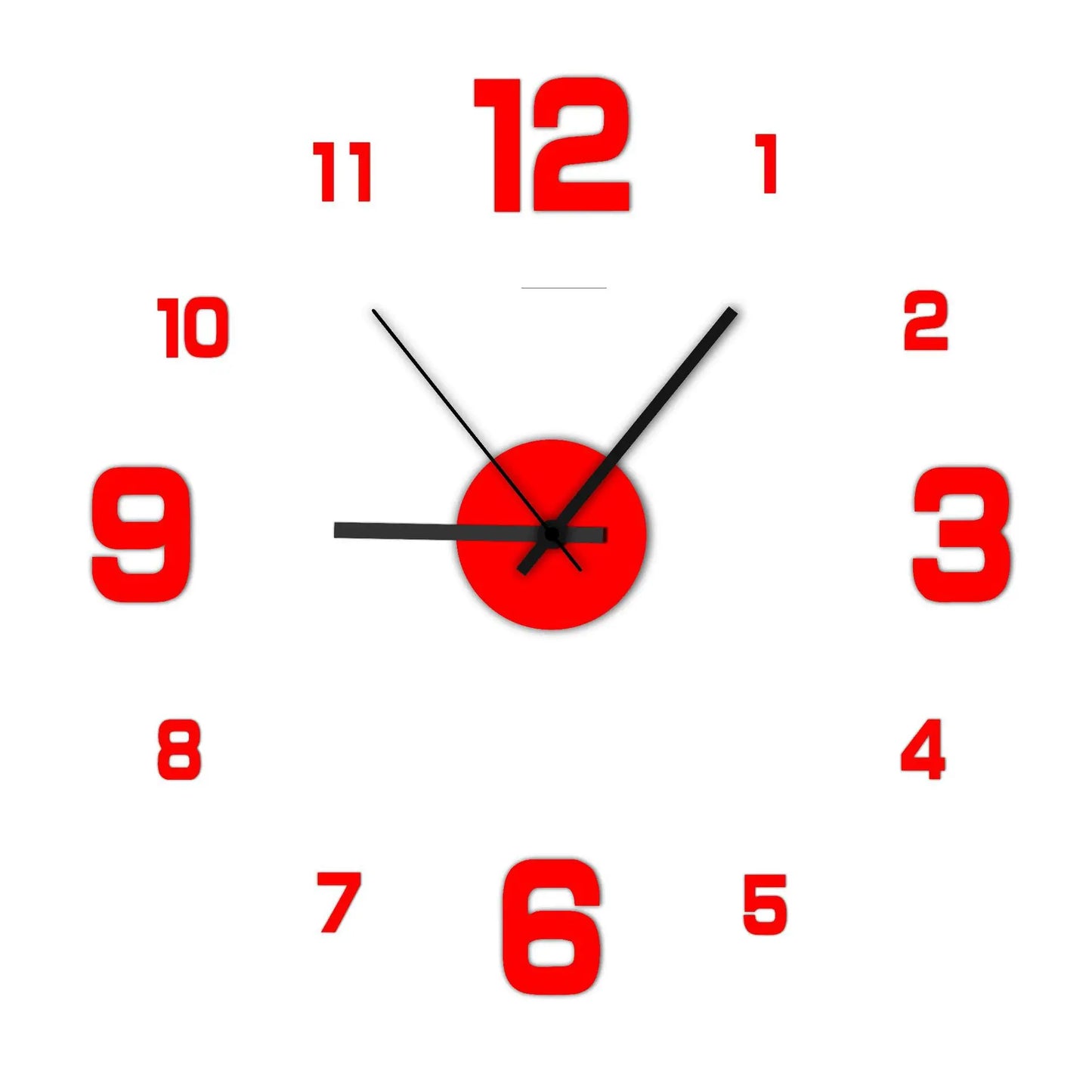 Creative Frameless DIY Wall Clock – Modern Silent Wall Decoration for Living Room & Office