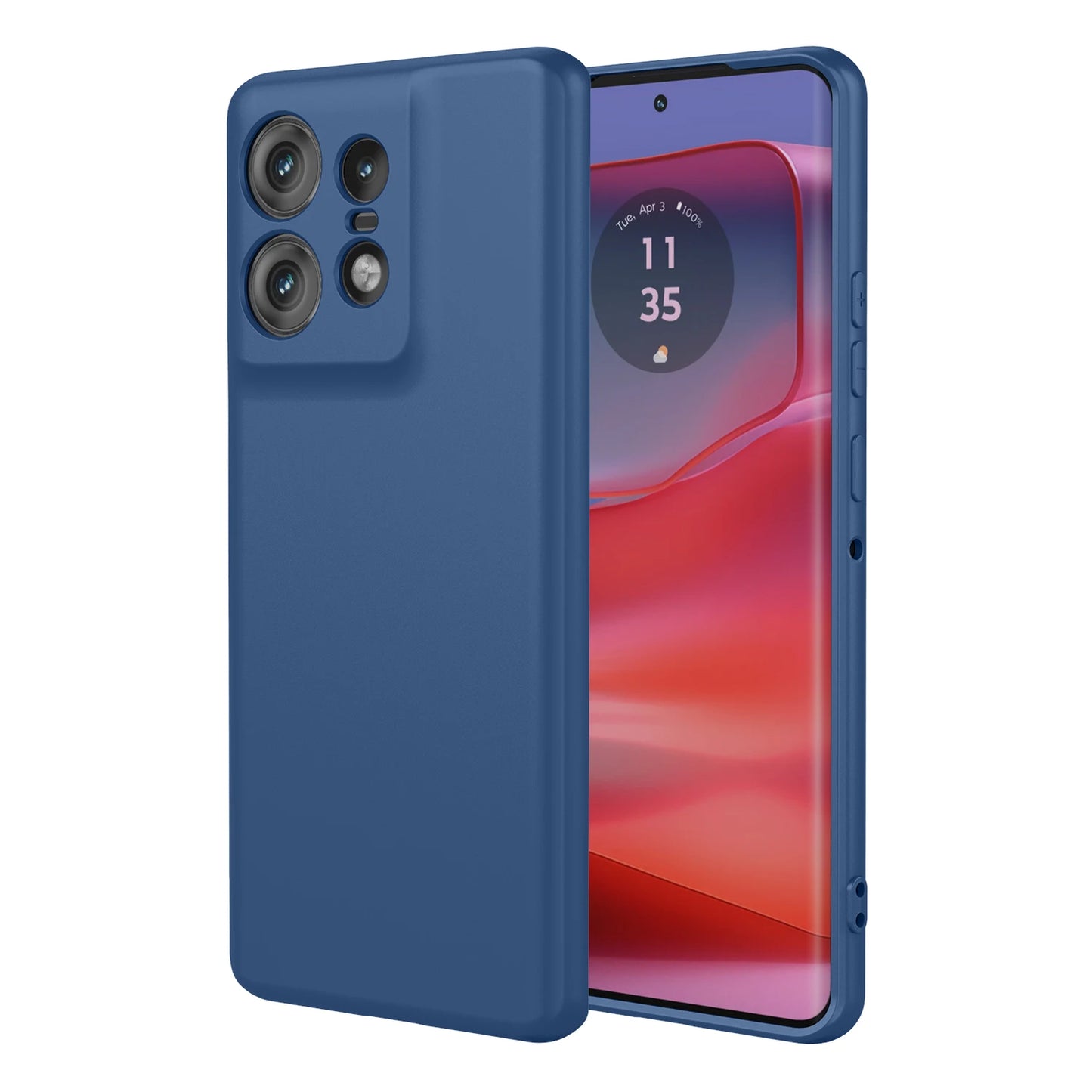 Flexible Liquid Silicone Case For Motorola Edge 50 Pro 60 Fusion Ultra 40 Neo Plus 2023 5G Protective Cover Bumper Fundas Coque