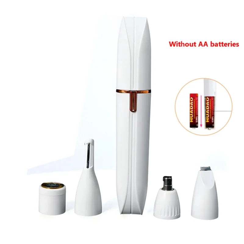 4-in-1 Electric Hair Remover – Full Body Shaver, Facial Epilator & Bikini Trimmer