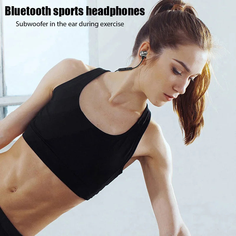 XT11 Bluetooth Wireless Earphones – Sports Neckband Waterproof Magnetic Headset with Mic