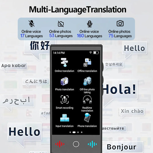 MSAI T26 160 Languages Voice Translator Online Photo 75 Languages Audio Translate 115 Offline Real Time Translation for Travel
