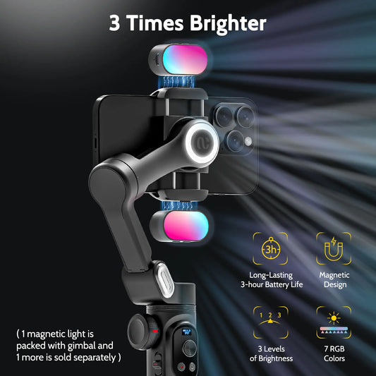 Pro 3-Axis Gimbal Stabilizer for iPhone & Android