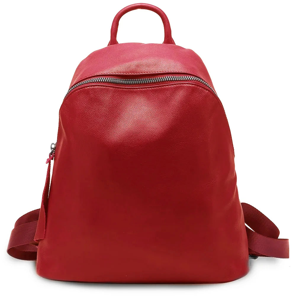 Zency Genuine Leather Women’s Vintage Travel Backpack