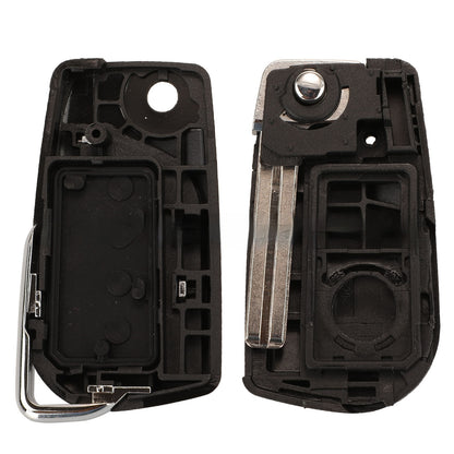 Folding Car Key Shell – Remote Key Case for Camry, Highlander, Reiz (4 Button)