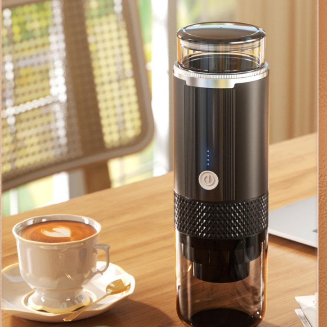 Portable Capsule Coffee Machine (Rechargeable Travel Espresso Maker)