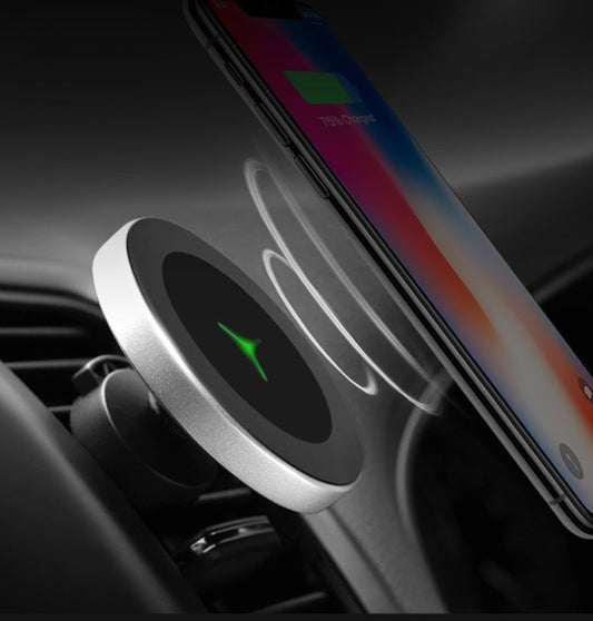 Magnetic Wireless Car Charger (Fast Charging Phone Holder)