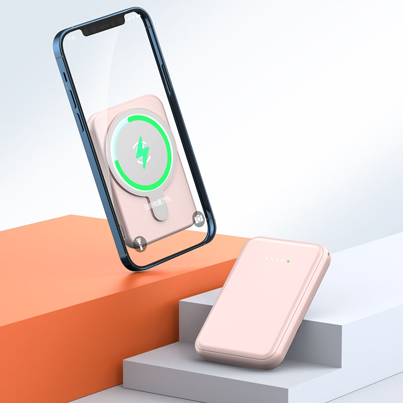 Mini Magnetic Power Bank 5000mAh (Wireless Fast Charging)