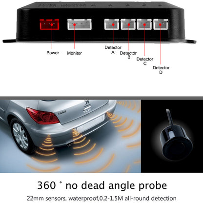 Car Parking Sensor Kit – LED Display with Buzzer & 4 Probes (Reverse Assist System)