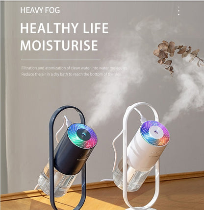 USB Air Humidifier with Night Light Projection (Ultrasonic Mist)