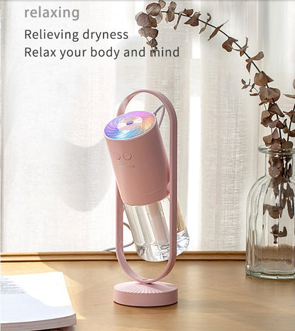 USB Air Humidifier with Night Light Projection (Ultrasonic Mist)