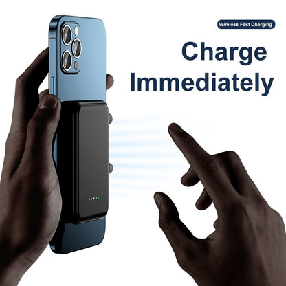 Mini Magnetic Power Bank 5000mAh (Wireless Fast Charging)