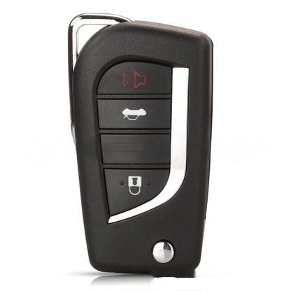 Folding Car Key Shell – Remote Key Case for Camry, Highlander, Reiz (4 Button)