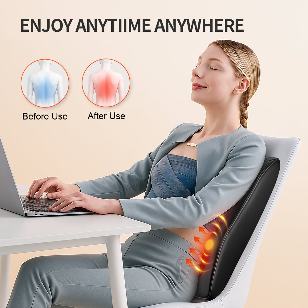Shiatsu 3D Massage Pillow – Electric Neck, Back & Shoulder Massager with Heat