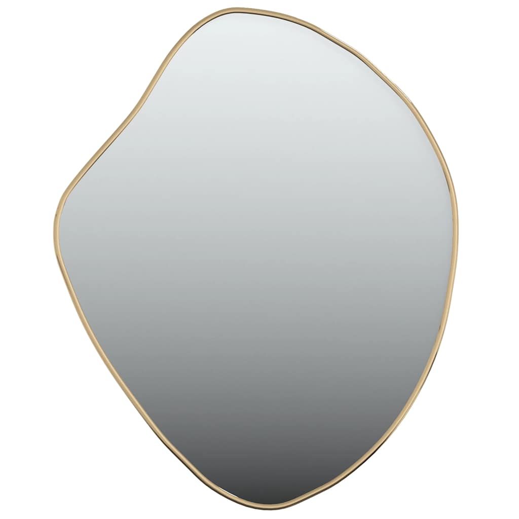 Golden Wall Mirror – Elegant Decorative Mirror for Home & Living Room