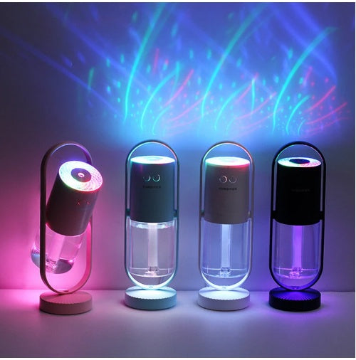 USB Air Humidifier with Night Light Projection (Ultrasonic Mist)