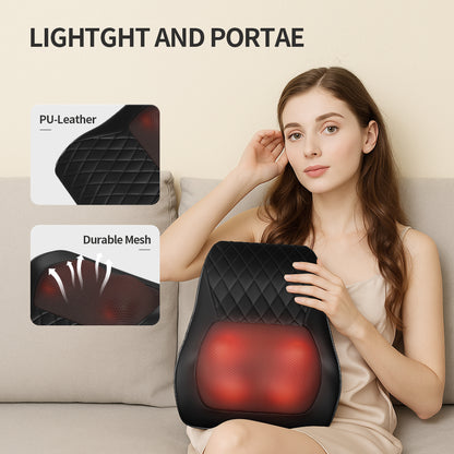 Shiatsu 3D Massage Pillow – Electric Neck, Back & Shoulder Massager with Heat