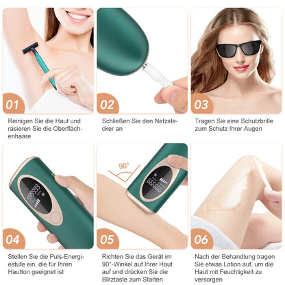 Hair remove Kit Laser Touch Hair remove mask Device Women Body Face And Leg Hand Shaver Hair remove tips