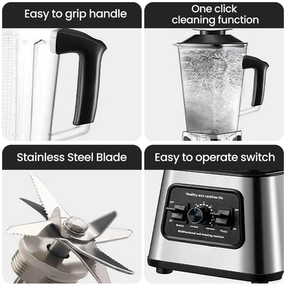 800W Blender 2.5L – 9-Speed Smoothie Maker with Ice Crushing & Stainless Steel Blades (220V)