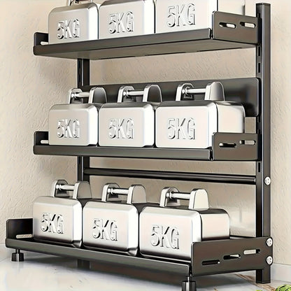 1-Pack carbon steel Kitchen shelf 3 levels-Compact Storage for work top, pantry or closet stand