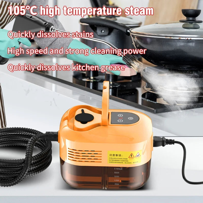 2500W High Pressure Steam Cleaner – Handheld Steam Mop for Deep Cleaning & Sterilization