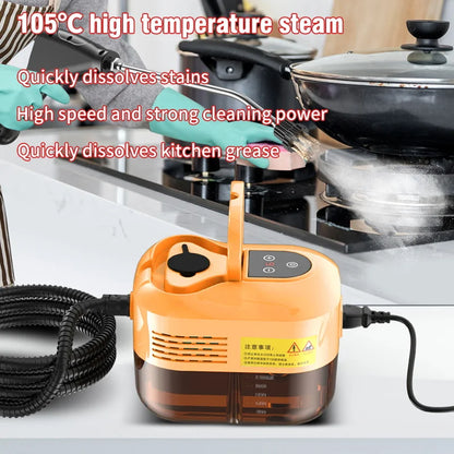 2500W High Pressure Steam Cleaner – Handheld Steam Mop for Deep Cleaning & Sterilization