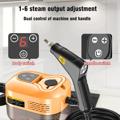 2500W High Pressure Steam Cleaner – Handheld Steam Mop for Deep Cleaning & Sterilization