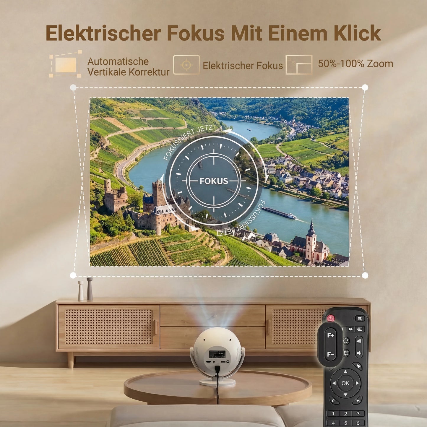 XGODY 4K Projector – Android 11, Electric Focus, Portable Home Theater