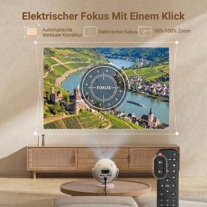 XGODY 4K Projector – Android 11, Electric Focus, Portable Home Theater