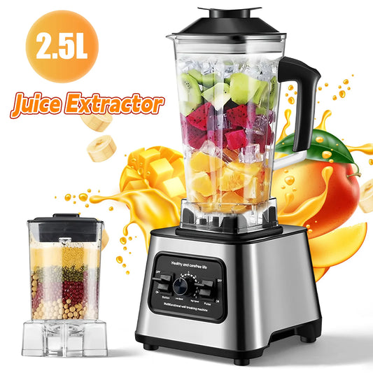 800W Blender 2.5L – 9-Speed Smoothie Maker with Ice Crushing & Stainless Steel Blades (220V)