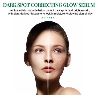 EELHOE Face Glowing Serum Daily Dark Spot Corrector Brightening Skin Tone Reduce Dullness Moisturizing Smoothing Face Serum