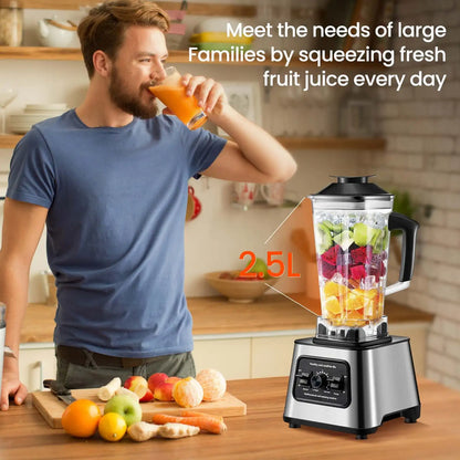 800W Blender 2.5L – 9-Speed Smoothie Maker with Ice Crushing & Stainless Steel Blades (220V)