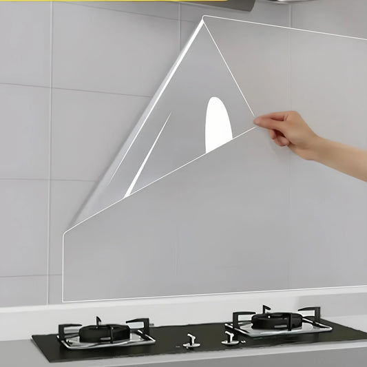 45cm transparent waterproof and oil-proof static wallpaper kitchen stove anti-fouling sticker high temperature resistant