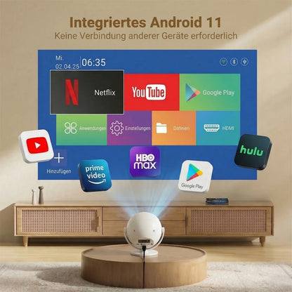 XGODY 4K Projector – Android 11, Electric Focus, Portable Home Theater
