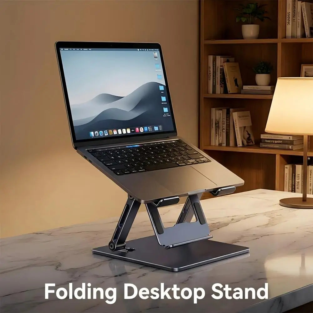 Multi-purpose Foldable Laptop Stand Desktop Tablet Holder 360°Rotating Hight Adjustable Bracket For Cell Phone Projecor Notebook