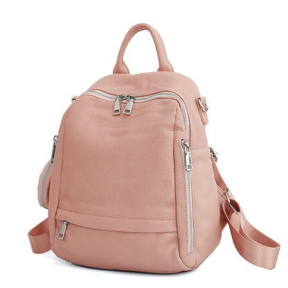 Zency Genuine Leather Women’s School & Travel Backpack