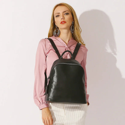Zency Genuine Leather Women’s Vintage Travel Backpack