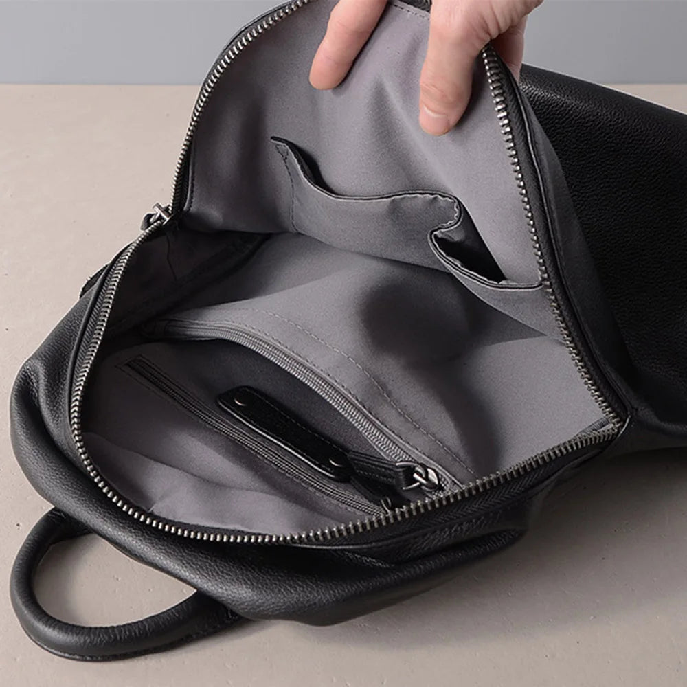 Zency Genuine Leather Women’s Vintage Travel Backpack