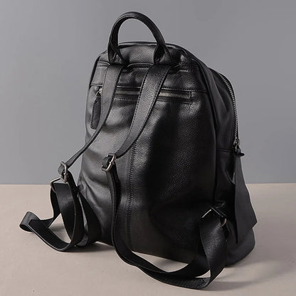 Zency Genuine Leather Women’s Vintage Travel Backpack