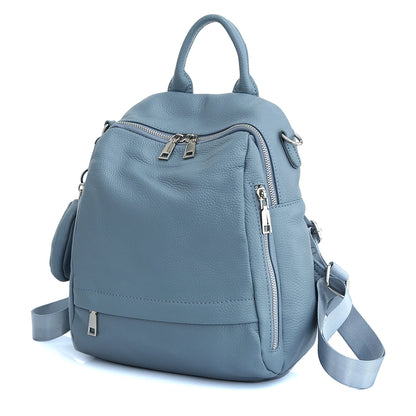 Zency Genuine Leather Women’s School & Travel Backpack